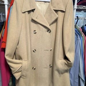 Timeless Brown Double-Breasted Pea Coat